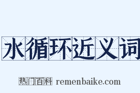 水循环近义词是什么意思的图片